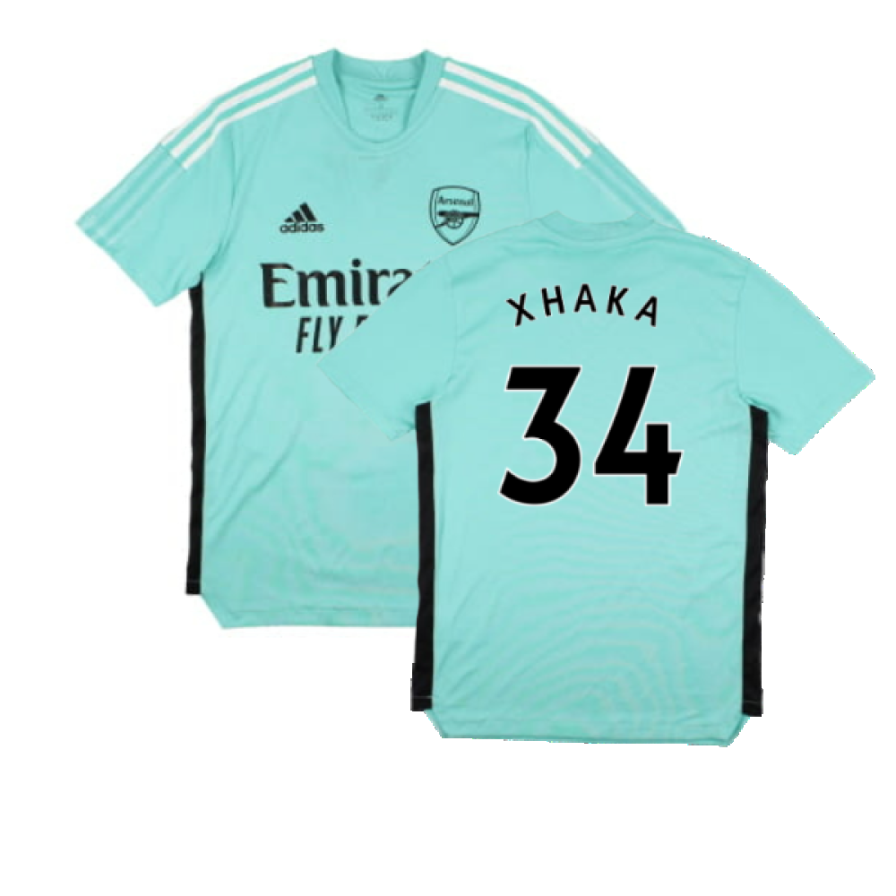 Arsenal 2021-2022 Adidas Training Shirt (XS) (XHAKA 34) (Excellent)_0