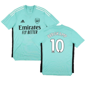 Arsenal 2021-22 Adidas Training Shirt (S) (BERGKAMP 10) (Excellent)_0