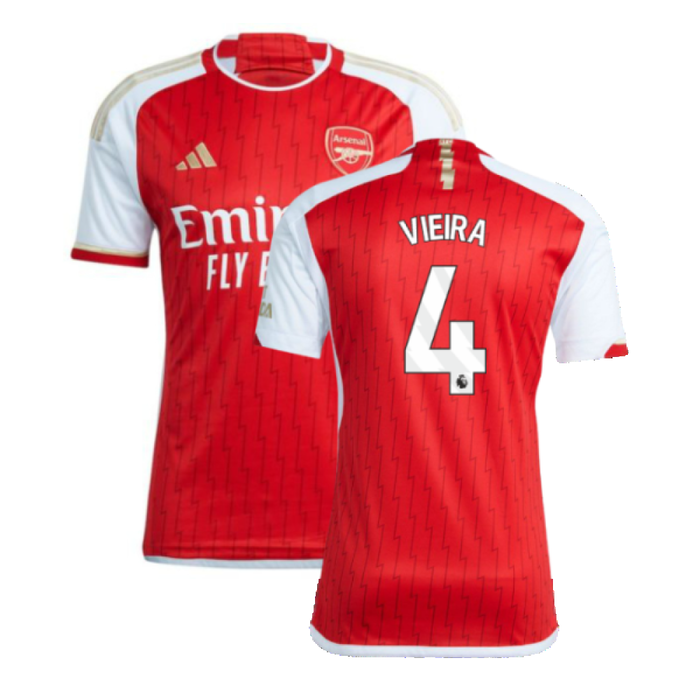 Arsenal 2023-24 Home Shirt (XXLB) (Vieira 4) (Excellent)