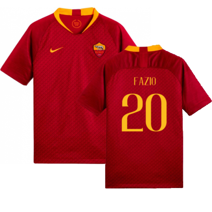 AS Roma 2018-19 Home Shirt (Mint) (Fazio 20)