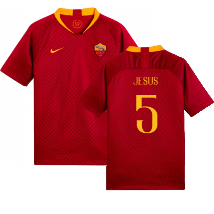 AS Roma 2018-19 Home Shirt (Mint) (Jesus 5)