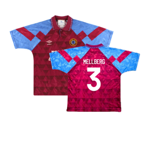 Aston Villa 1990-92 Home Shirt (XL) (Very Good) (Mellberg 3)_0