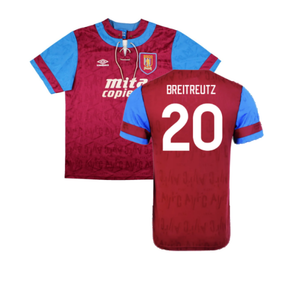 Aston Villa 1992 Home Shirt (XL) (Excellent) (Breitreutz 20)_0