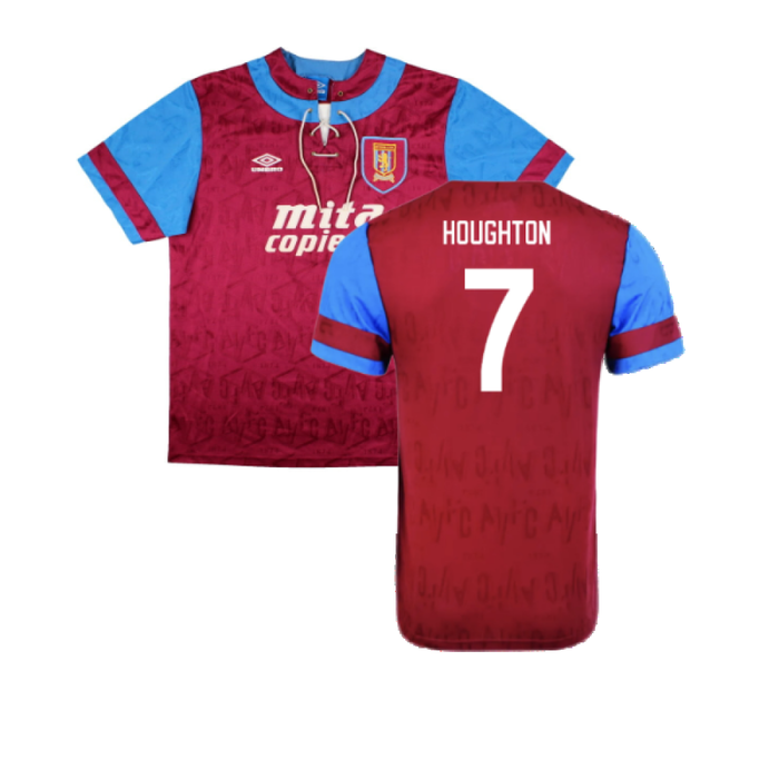 Aston Villa 1992 Home Shirt (XL) (Excellent) (Houghton 7)