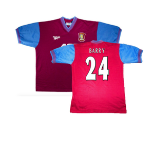 Aston Villa 1997-1998 Home Shirt (Excellent) (Barry 24)_0