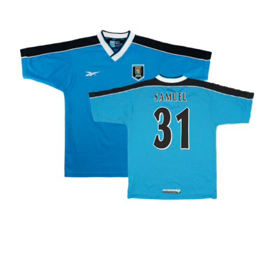 Aston Villa 1998-99 Away Shirt (XLB) (Excellent) (Samuel 31)_0