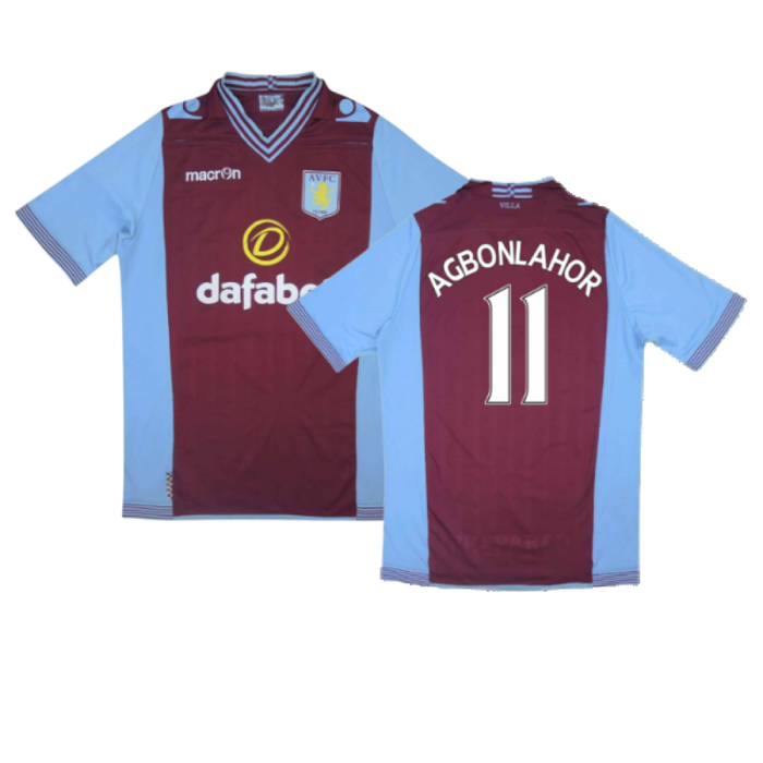 Aston Villa 2013-14 Home Shirt (L) (Very Good) (Agbonlahor 11)