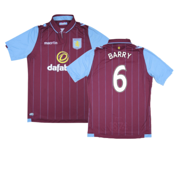 Aston Villa 2014-15 Home Shirt (Excellent) (Barry 6)