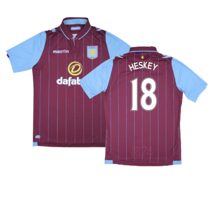 Aston Villa 2014-15 Home Shirt (Excellent) (Heskey 18)