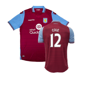 Aston Villa 2015-16 Home Shirt (XL) (Very Good) (Cole 12)_0