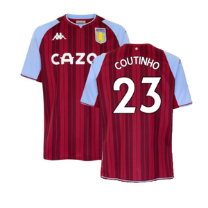 Aston Villa 2021-22 Home Shirt (M) (Coutinho 23) (Excellent)_0