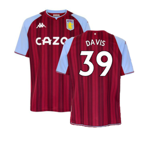 Aston Villa 2021-22 Home Shirt (M) (DAVIS 39) (Excellent)_0