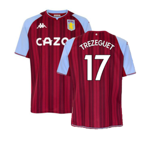 Aston Villa 2021-22 Home Shirt (M) (TREZEGUET 17) (Excellent)_0