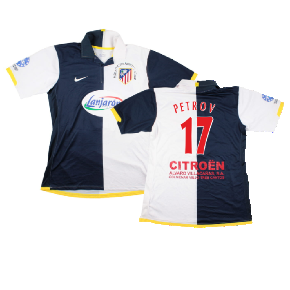 Atletico Madrid 2006-07 Away Shirt (Lanjaron Sponsor) (L) (Petrov 17) (Good)_0