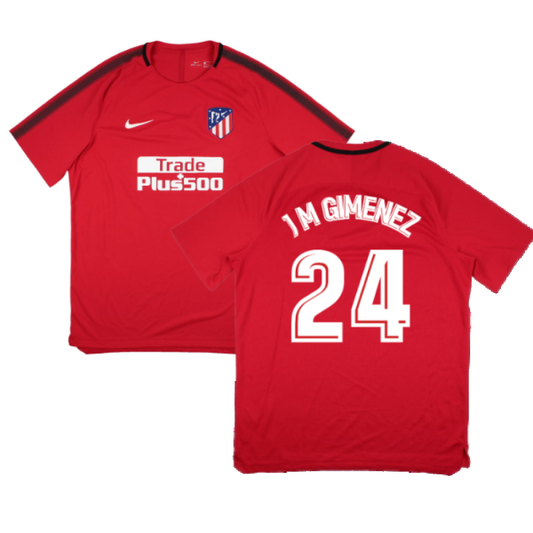Atletico Madrid 2017-18 Nike Training Shirt (XL) (J M Gimenez 24) (Mint)_0