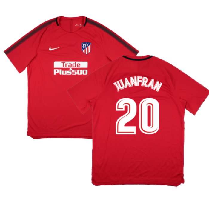 Atletico Madrid 2017-18 Nike Training Shirt (XL) (Juanfran 20) (Mint)