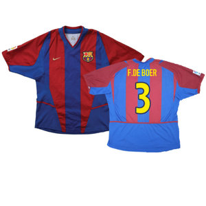 Barcelona 2002-03 Home Shirt (L) (Good) (F.De Boer 3)_0