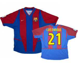 Barcelona 2002-2003 Home Shirt (XL) (Excellent) (Luis Enrique  21)_0