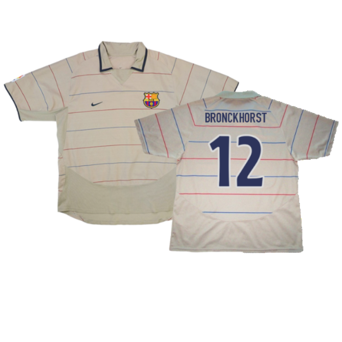 Barcelona 2003-04 Away Shirt (L) (Very Good) (Bronckhorst 12)