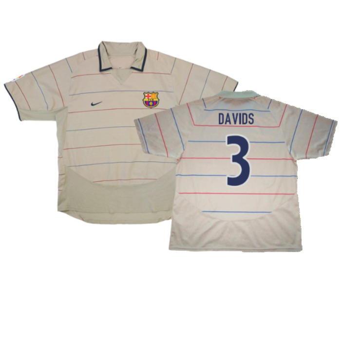 Barcelona 2003-04 Away Shirt (L) (Very Good) (Davids 3)