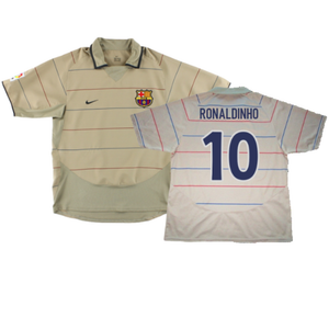 Barcelona 2003-04 Away Shirt (M) (Excellent) (Ronaldinho 10)_0