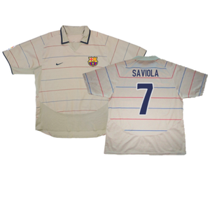 Barcelona 2003-04 Away Shirt (L) (Very Good) (Saviola 7)_0