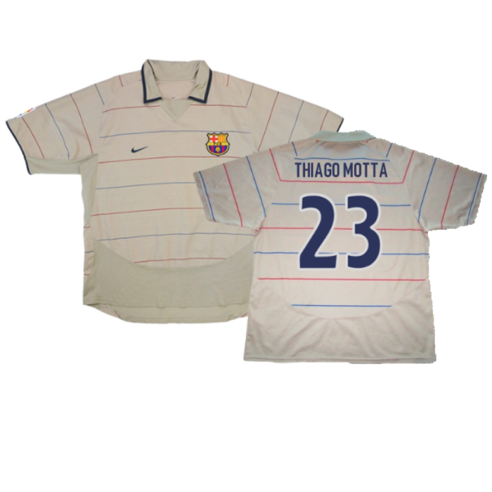 Barcelona 2003-04 Away Shirt (L) (Very Good) (Thiago Motta 23)