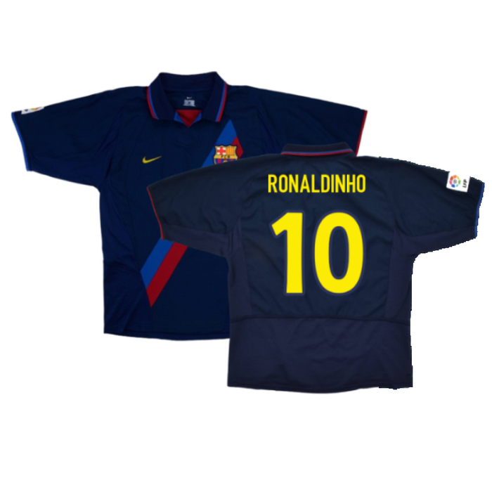 Barcelona 2003-04 Third Shirt (L) (Fair) (Ronaldinho 10)