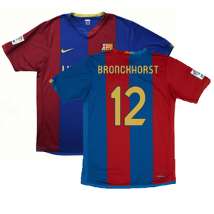 Barcelona 2006-07 Home Shirt (S) (Good) (Bronckhorst 12)_0