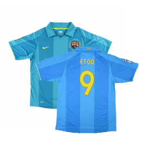 Barcelona 2007-08 Away Shirt (XXL) (Excellent) (Etoo 9)_0