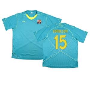 Barcelona 2007-08 Nike Training Shirt (XLB) (Good) (Edmilson 15)_0