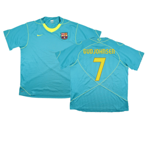 Barcelona 2007-08 Nike Training Shirt (XL) (Excellent) (Gudjohnsen 7)_0