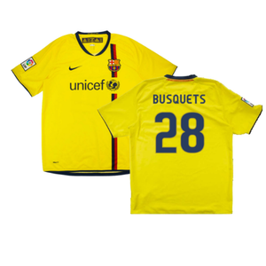 Barcelona 2008-10 Away Shirt (M) (Busquets 28) (Very Good)_0