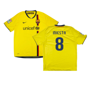 Barcelona 2008-10 Away Shirt (M) (Iniesta 8) (Very Good)_0