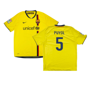 Barcelona 2008-10 Away Shirt (M) (Puyol 5) (Very Good)_0