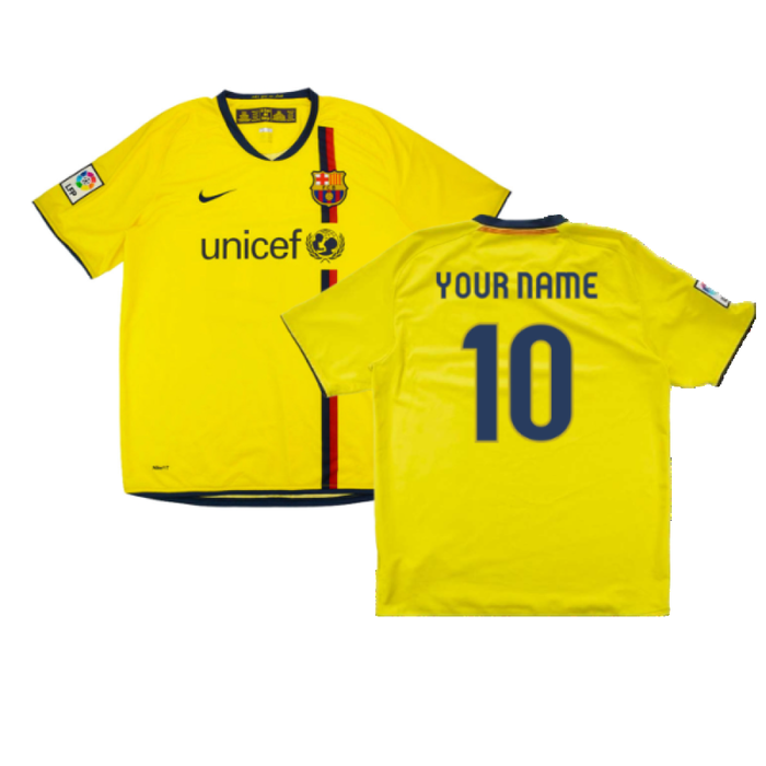 Barcelona 2008-10 Away Shirt (M) (Your Name 10) (Very Good)