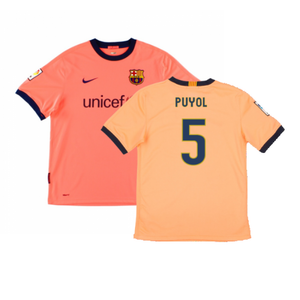 Barcelona 2009-10 Away Shirt (S) (Excellent) (Puyol 5)_0