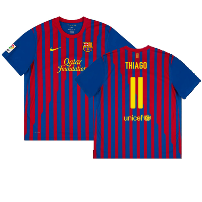 Barcelona 2011-12 Home Shirt (L) (Excellent) (Thiago 11)