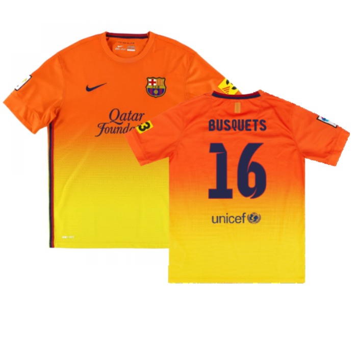 Barcelona 2012-13 Away Shirt (L) (Very Good) (Busquets 16)