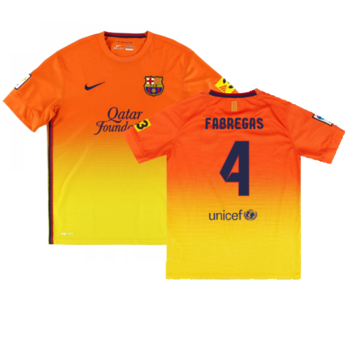 Barcelona 2012-13 Away Shirt (L) (Very Good) (Fabregas 4)