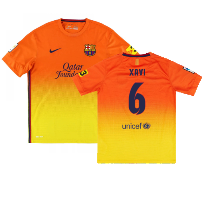 Barcelona 2012-13 Away Shirt (Very Good) (Xavi 6)