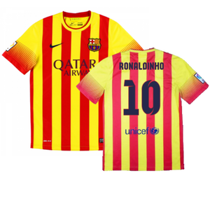 Barcelona 2013-14 Away Shirt (Very Good) (Ronaldinho 10)_0