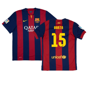 Barcelona 2014-15 home shirt (L) (Mint) (Barta 15)_0