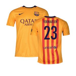 Barcelona 2015-16 Away Shirt (2XL) (Good) (Vermaelen 23)_0