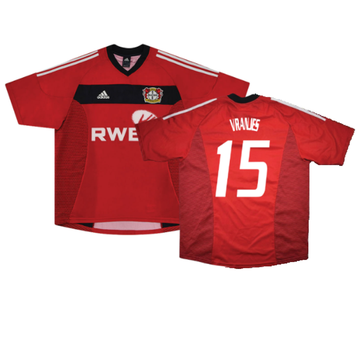 Bayer Leverkusen 2002-04 Home Shirt (Good) (Vranjes 15)