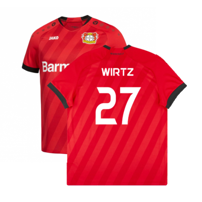 Bayer Leverkusen 2019-20 Home Shirt (Mint) (Wirtz 27)