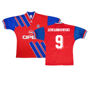 Bayern Munich 1993-95 Home Shirt (Very Good) (Lewandowski 9)_0