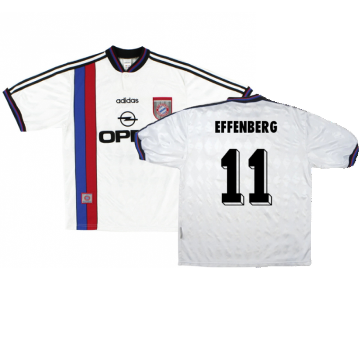 Bayern Munich 1996-98 Away Shirt (L) Strunz #8 (Fair) (Effenberg 11)