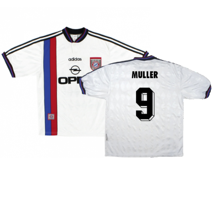 Bayern Munich 1996-98 Away Shirt (L) Strunz #8 (Fair) (Muller 9)