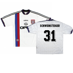 Bayern Munich 1996-98 Away Shirt (L) Strunz #8 (Fair) (Schweinsteiger 31)_0